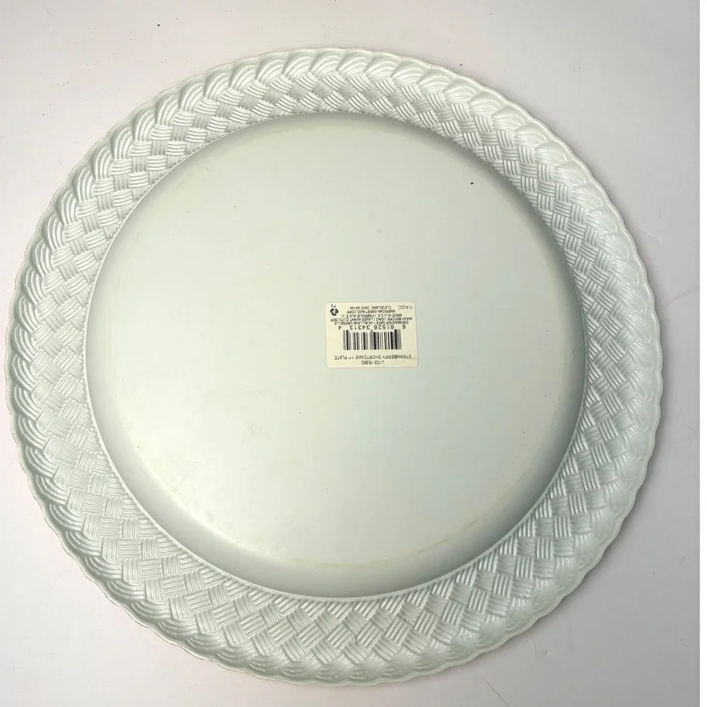 Vintage Strawberry Shortcake Melamine‎ Plate Basketweave Red Tray Decor